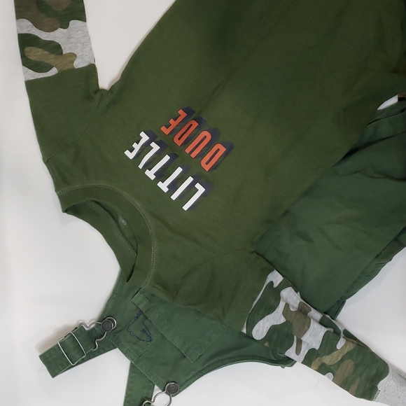 Carter's Other - *SOLD* 5/$30 CARTER'S NWT Footless Sleeper and Denim Overalls Dino Little Dude